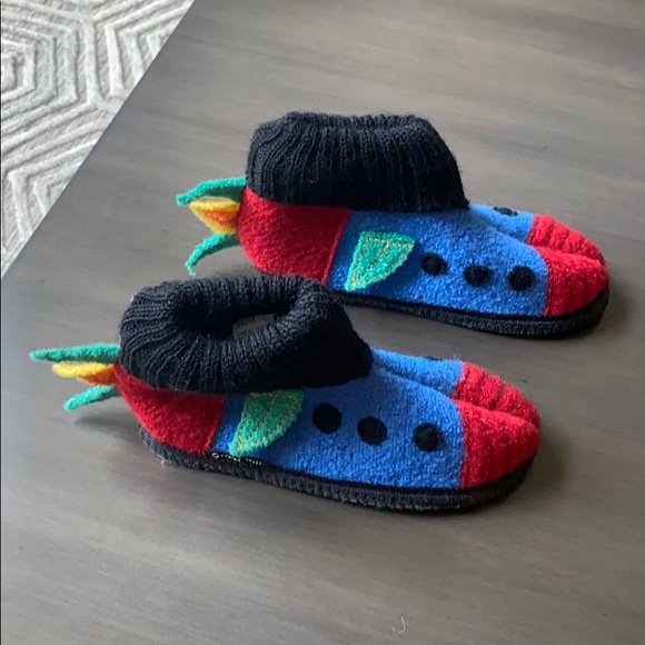 kids boiled wool slippers